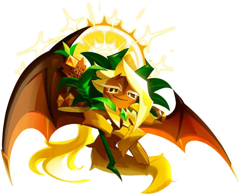Ananas Dragon Cookie artwork from Cookie Run: Kingdom