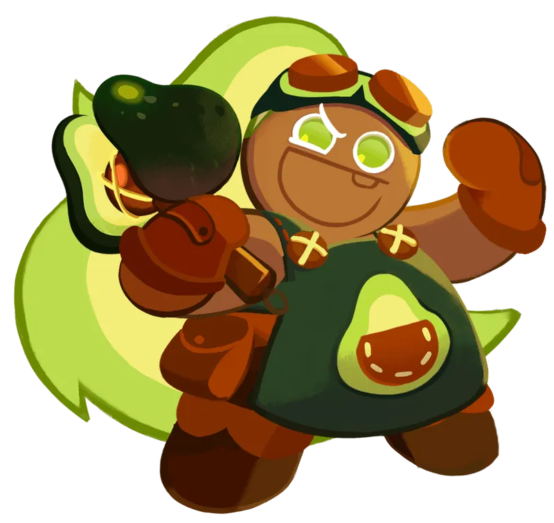 Avocado Cookie artwork from Cookie Run: Kingdom