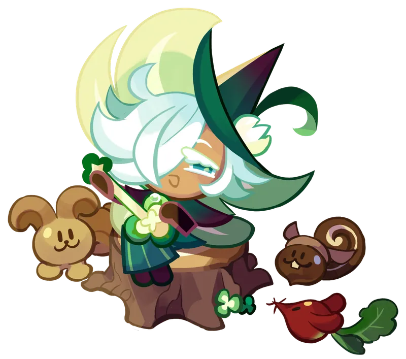 Clover Cookie artwork from Cookie Run: Kingdom