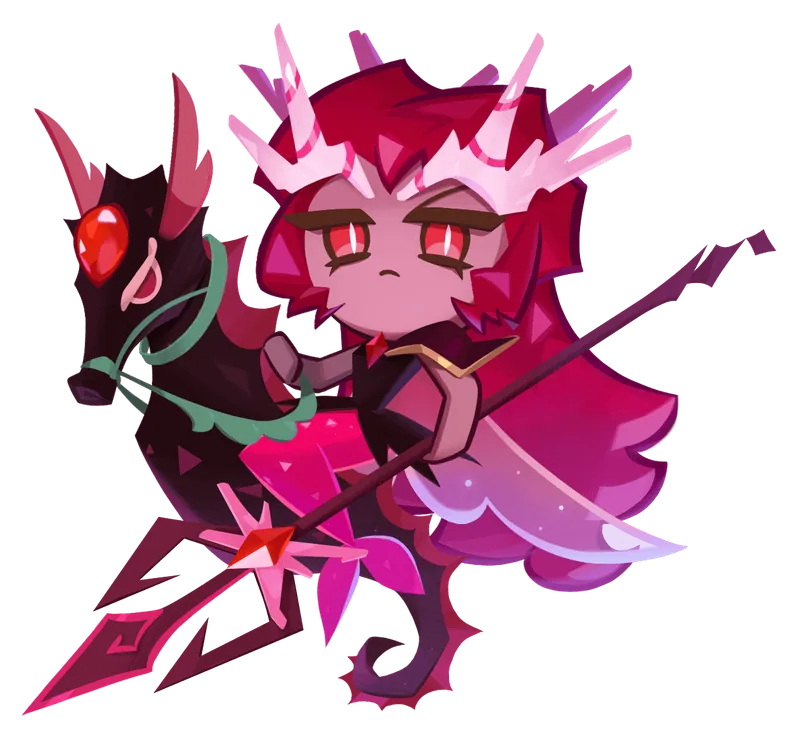 Crimson Coral Cookie artwork from Cookie Run: Kingdom