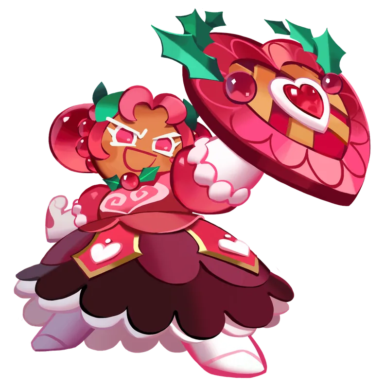 Hollyberry Cookie artwork from Cookie Run: Kingdom
