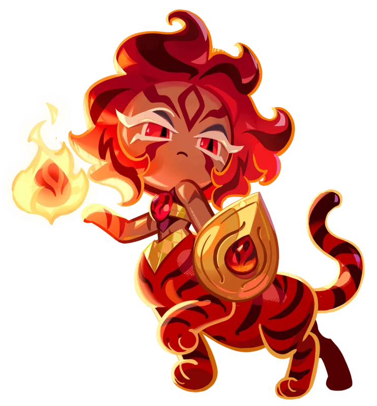 Nutmeg Tiger Cookie artwork from Cookie Run: Kingdom