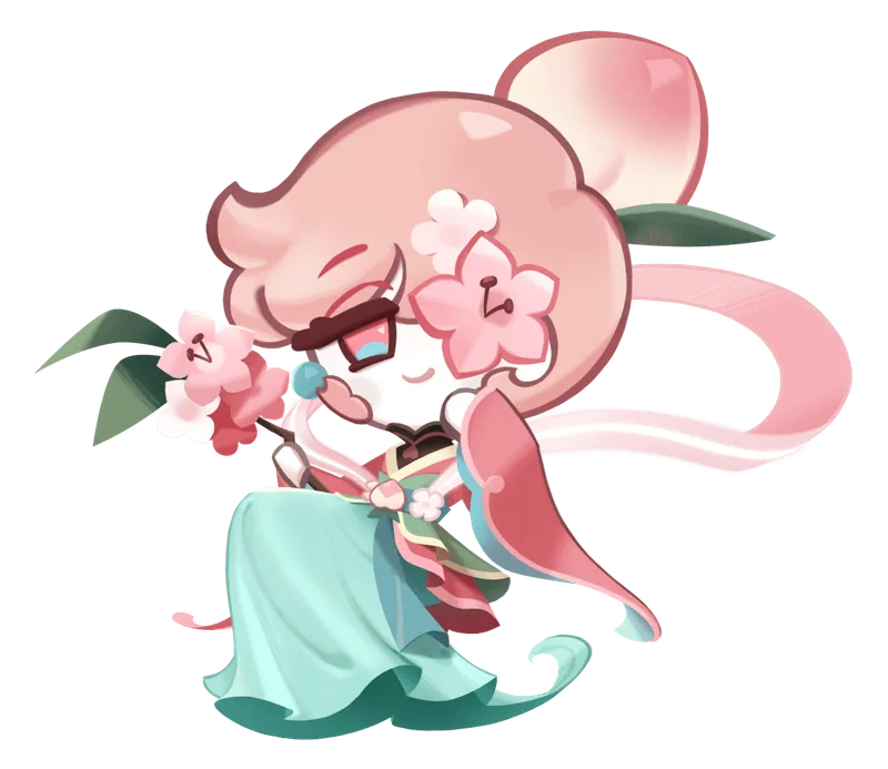 Peach Blossom Cookie artwork from Cookie Run: Kingdom