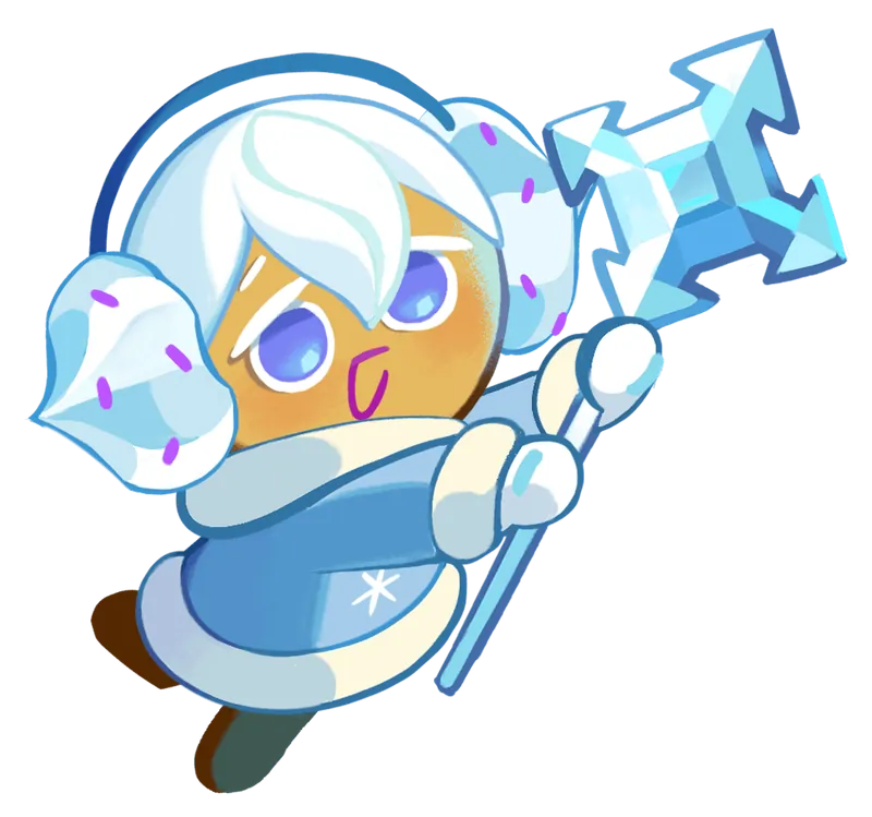 Snow Sugar Cookie artwork from Cookie Run: Kingdom