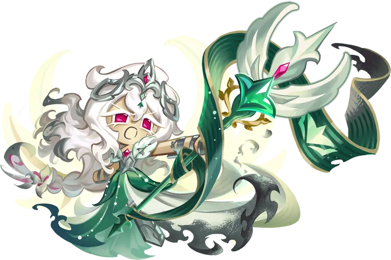 White Lily Cookie (Dawnbringer) artwork from Cookie Run: Kingdom